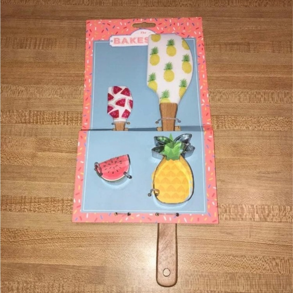Summer Pineapple Watermelon Spatula Set 4pc